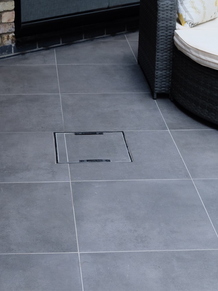 Eclipse Mid Grey Outdoor Porcelain - 600x600x20mm