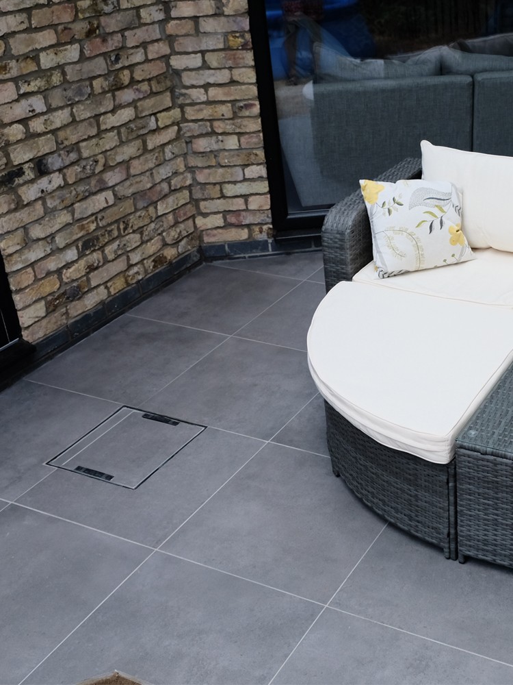 Eclipse Mid Grey Outdoor Porcelain - 600x600x20mm