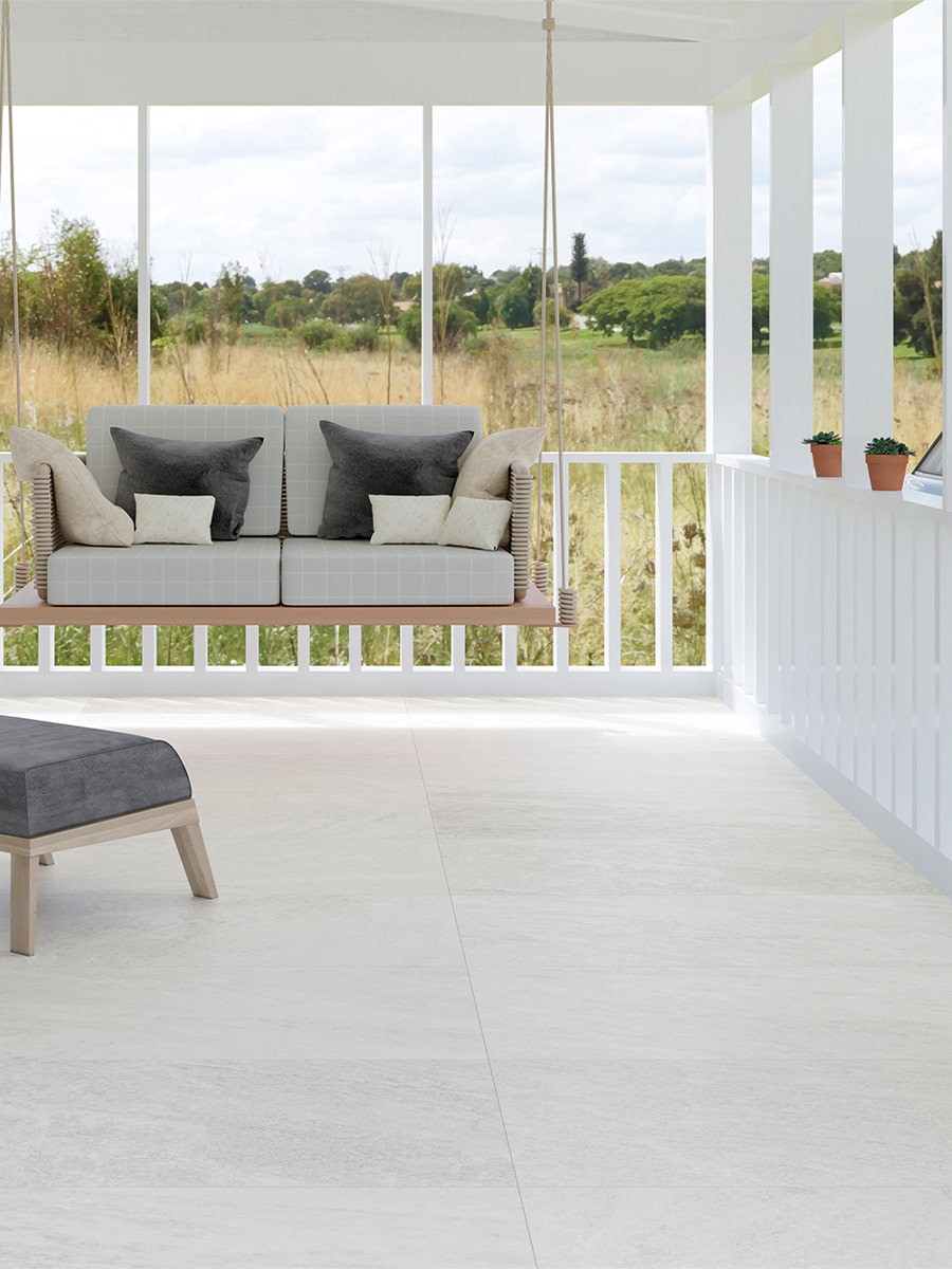 Indiana Blanco Outdoor Porcelain Paving Slabs - 1200x600x20mm