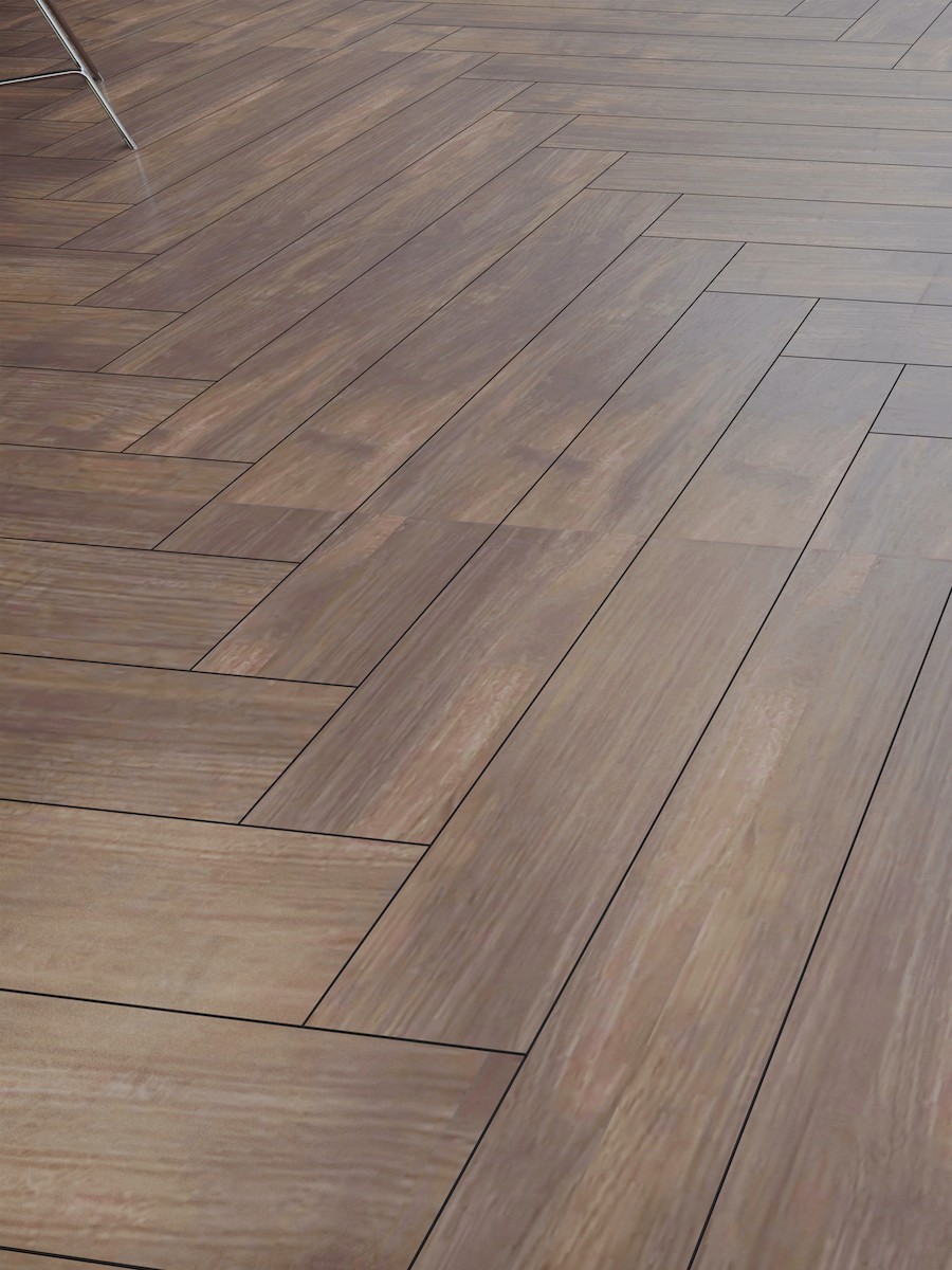Atelier Walnut Herringbone Indoor Tiles - 900x150(mm)