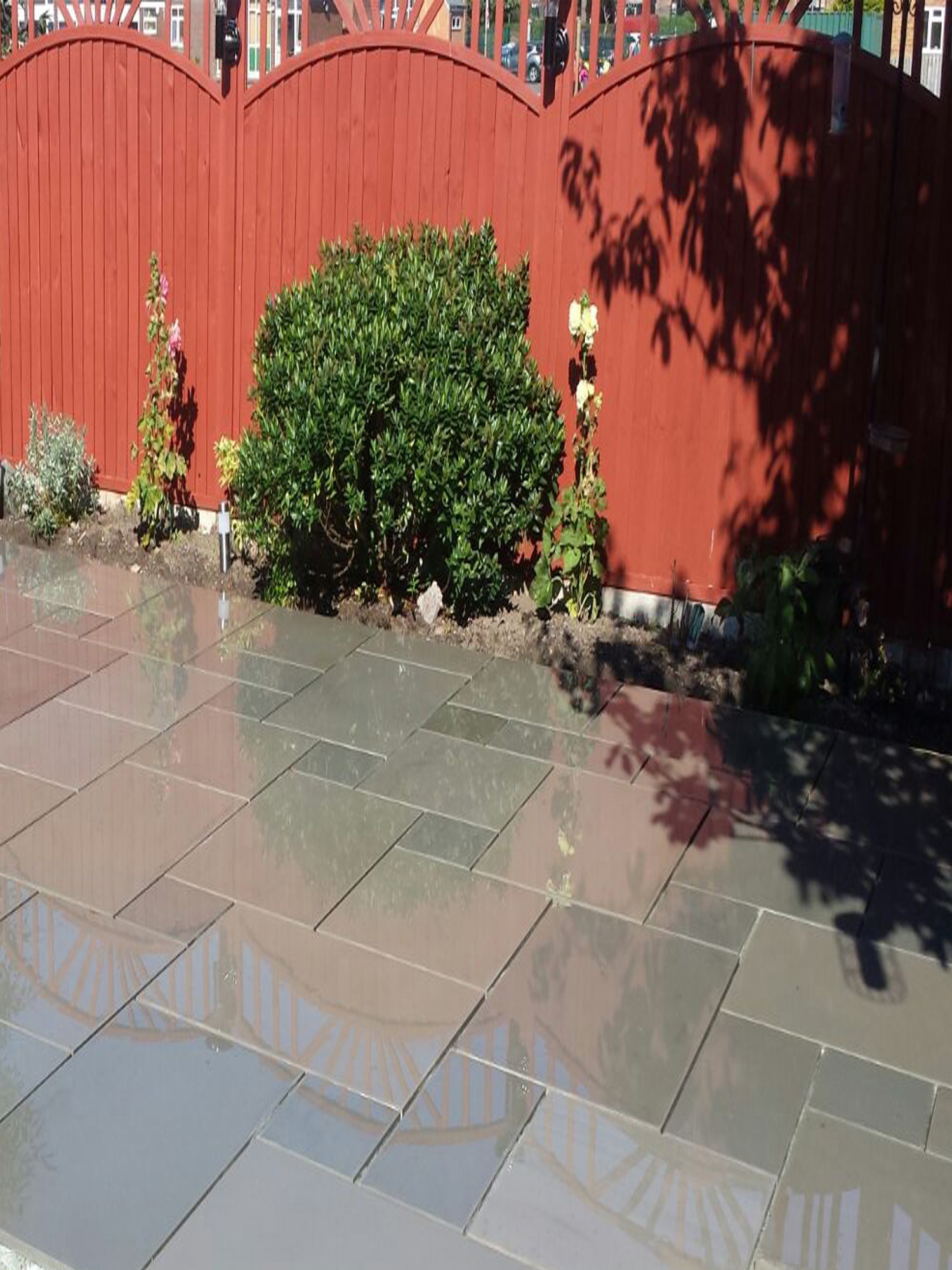 Grey Smooth & Sawn Sandstone Paving - Patio Pack