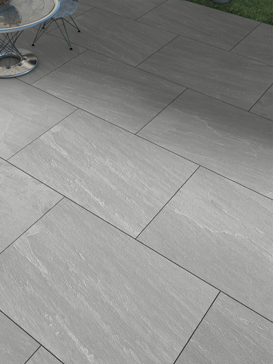 Kandla Grey Outdoor Porcelain Paving Slab -1200x600x20mm