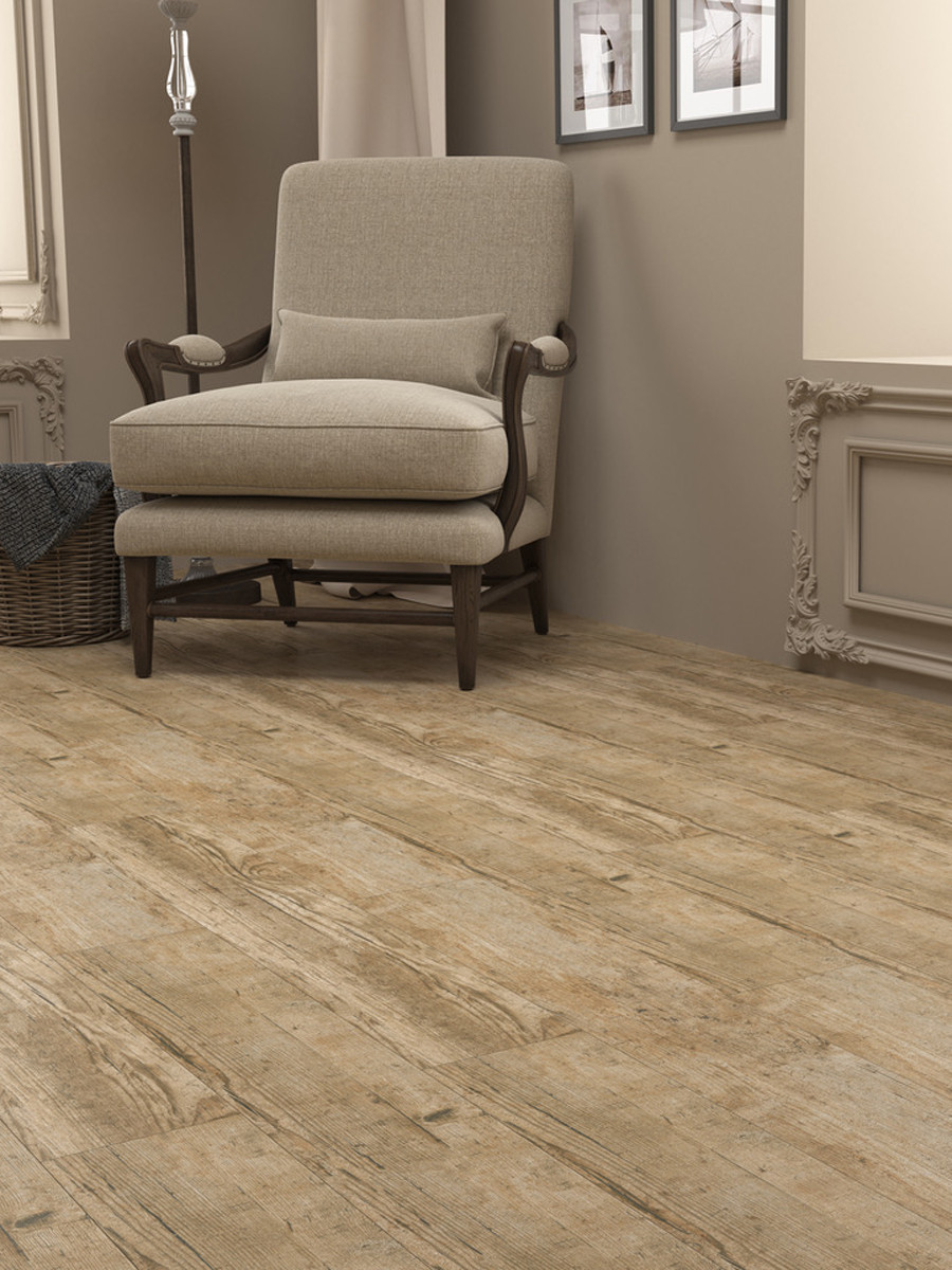 Lata Brown Wood Effect Floor Tile - 900x150(mm)