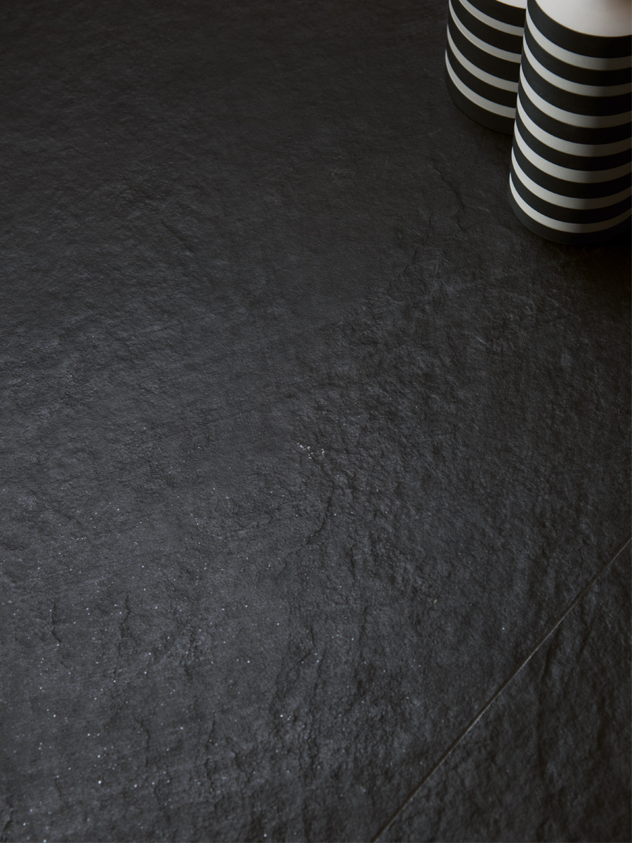 Italian Lavagna Black Indoor Wall & Floor Tiles - 600x300mm