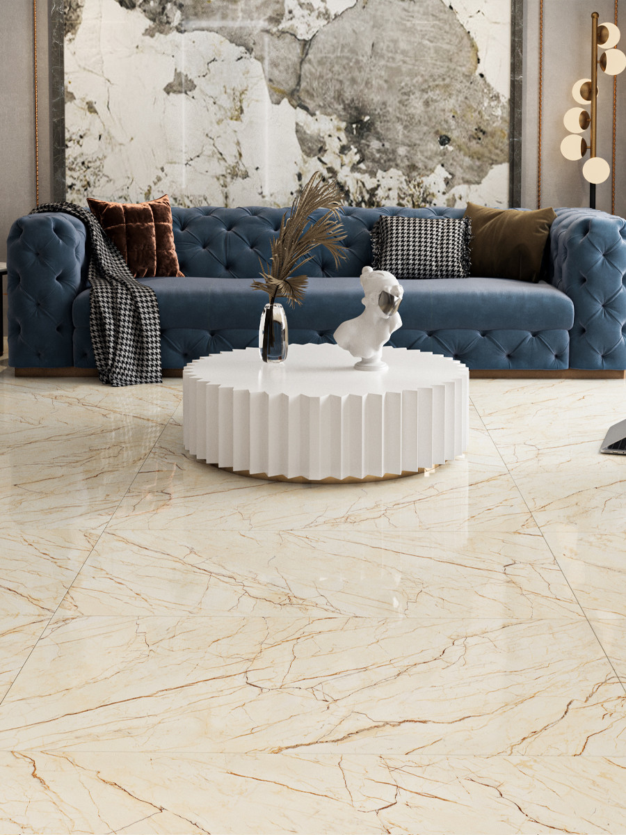 Matera Beige Porcelain Tile - 1200x600mm