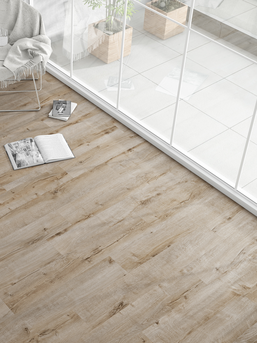 Oak Wood Click Laminate Flooring - 1200x191x8(mm)