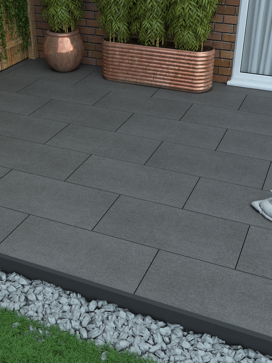 Mystone Basalto Lava Vitrified Porcelain Paving Slabs - 1000x500 pack