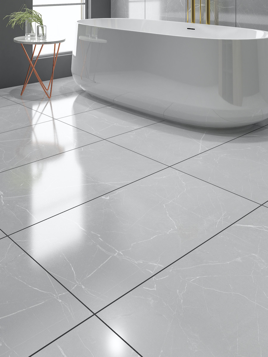 Nexus Grey Porcelain Wall & Floor Tile - 1200x600mm