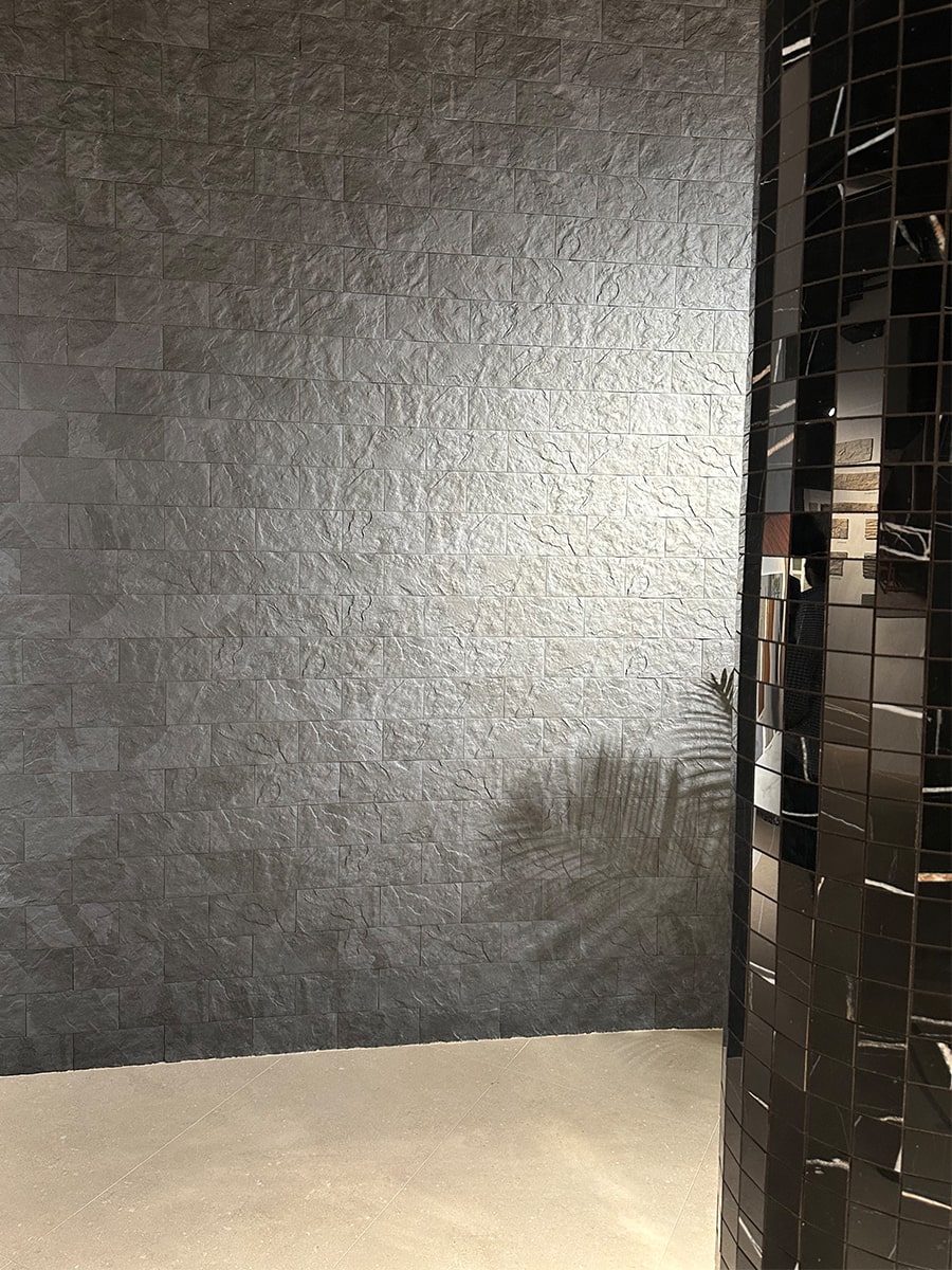 Ordessa Anthracite Wall Tile - 125x25mm