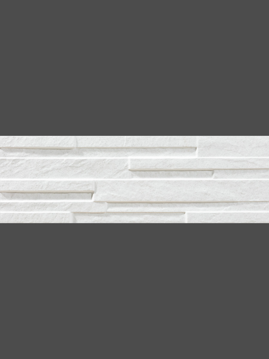 Piedra Blanco Slate Split Face Effect Porcelain Wall Tile - 170x520