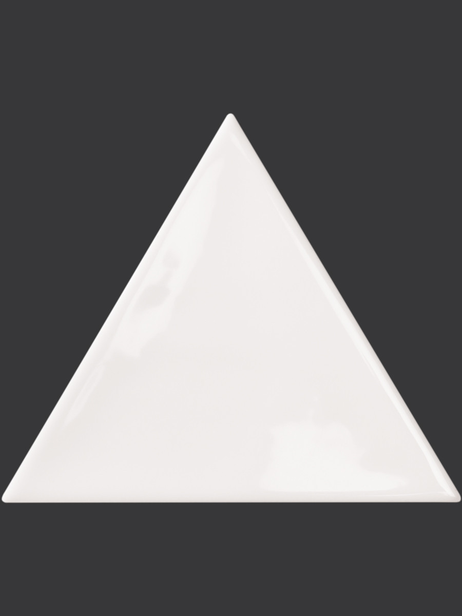 Mayfair White Pyramid Gloss Wall Tiles - 115x130