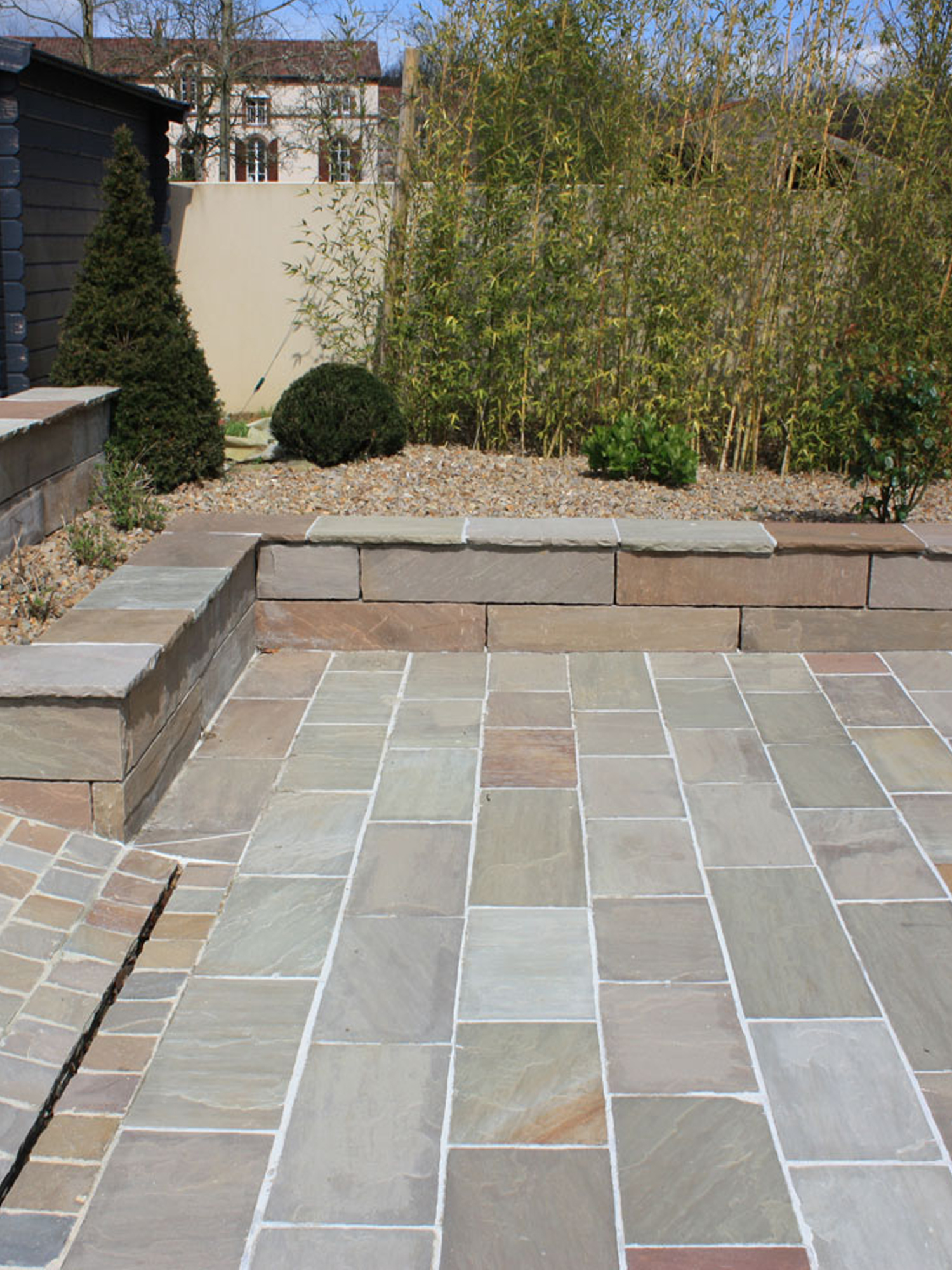 Raj Green Indian Sandstone Paving Slabs - 900x600 Pack