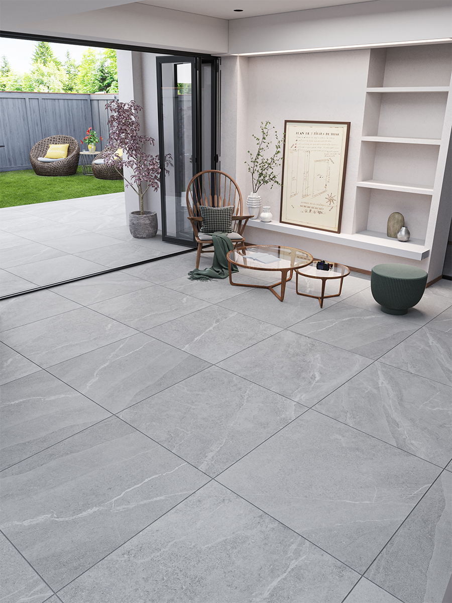 Roca Grey XXXL Wall & Floor Tiles - 1000x1000x10mm