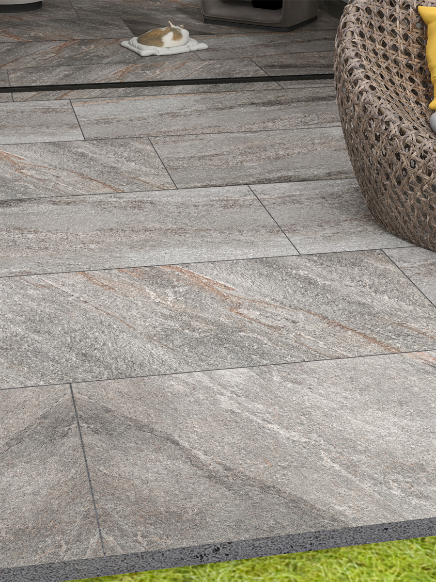Stone Quartz Italian Outdoor Tile - 1200x600x20mm