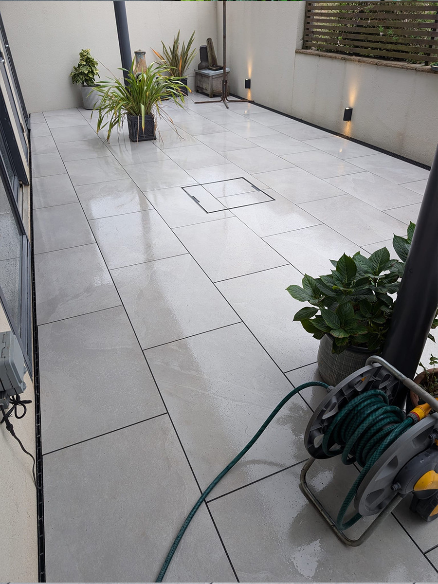 Victoria Grey Outdoor Porcelain Paving Slabs - 900x600mm