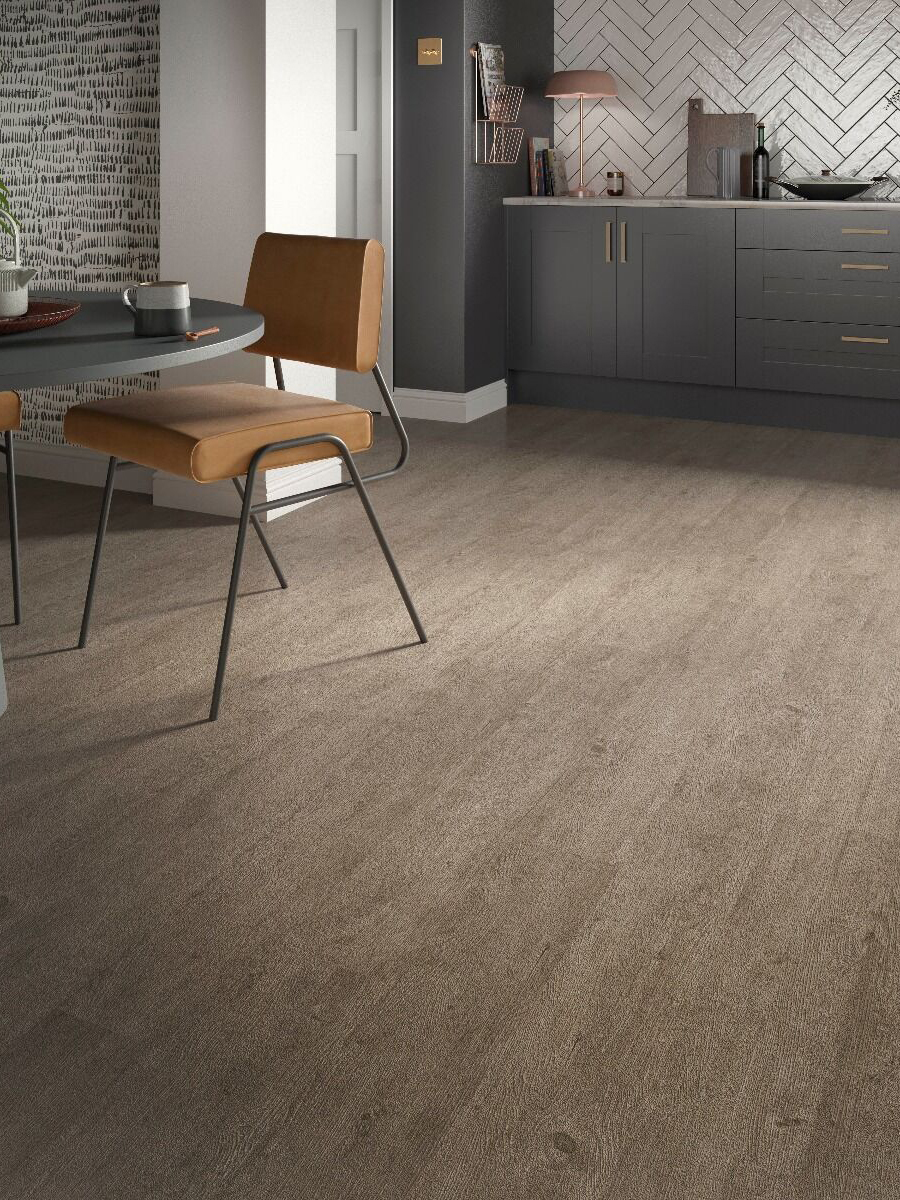 Weathered Ash Wood Effect Luxury Vinyl Tile (SPC) - 1219x177 (1mm attached underlay)